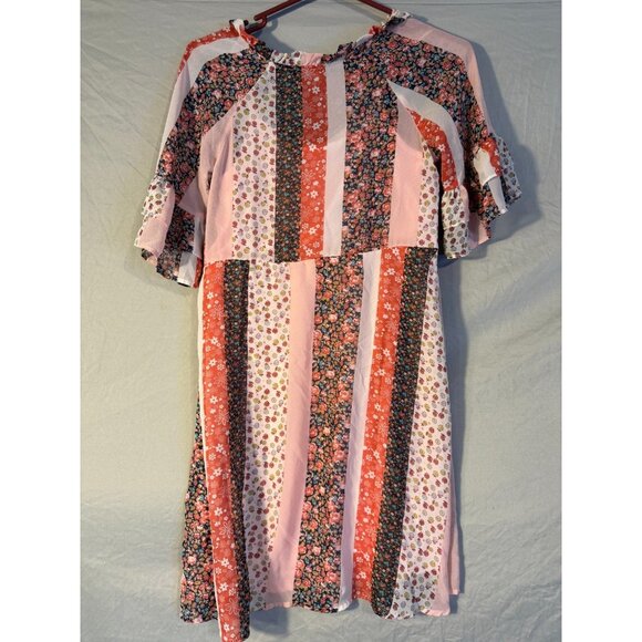 Girls XXL 18 Floral Dress Fit & Flare Midi Sweet Girlie Boho Vibes Wonder Nation - Picture 1 of 2